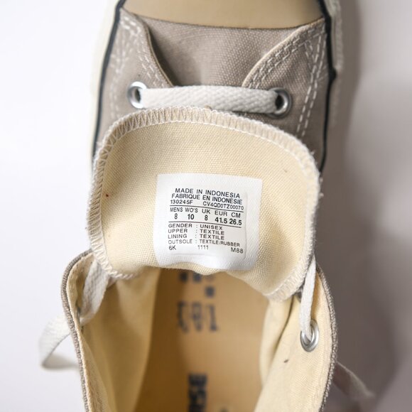 CONVERSE Chuck Taylor Tan All Star Unisex High Top Sneakers - Men 8  Women 10 - Picture 3 of 8